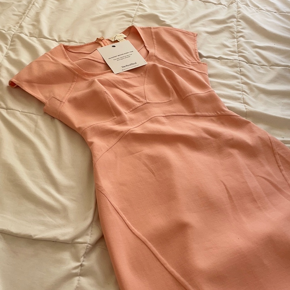 Pink Wool Zac Posen dress